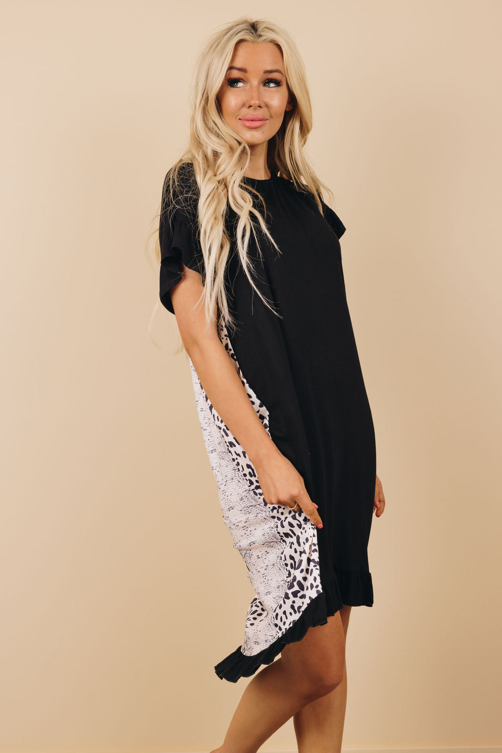 You'll Be Back Animal Print Dress