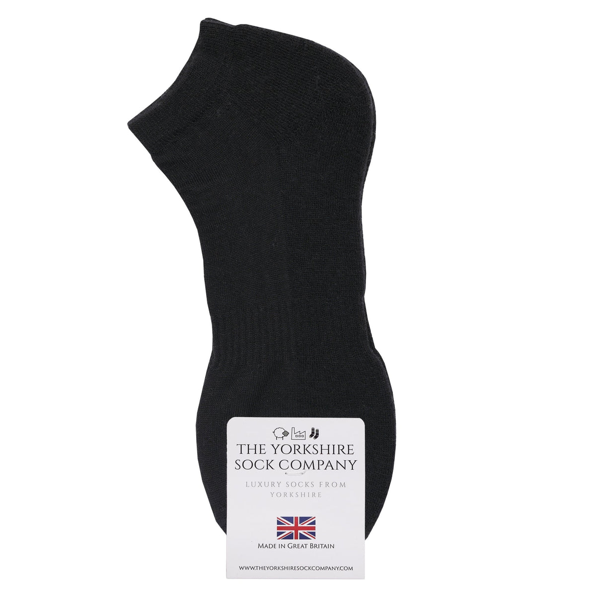 Ashville Pro Merino Mens Trainer Sock - Cushioned Sole - 3 Mixed Pair Bundle