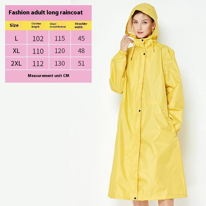 Fashion Trench Coat Raincoat Lightweight Breathable Solid Color Long Sleeve