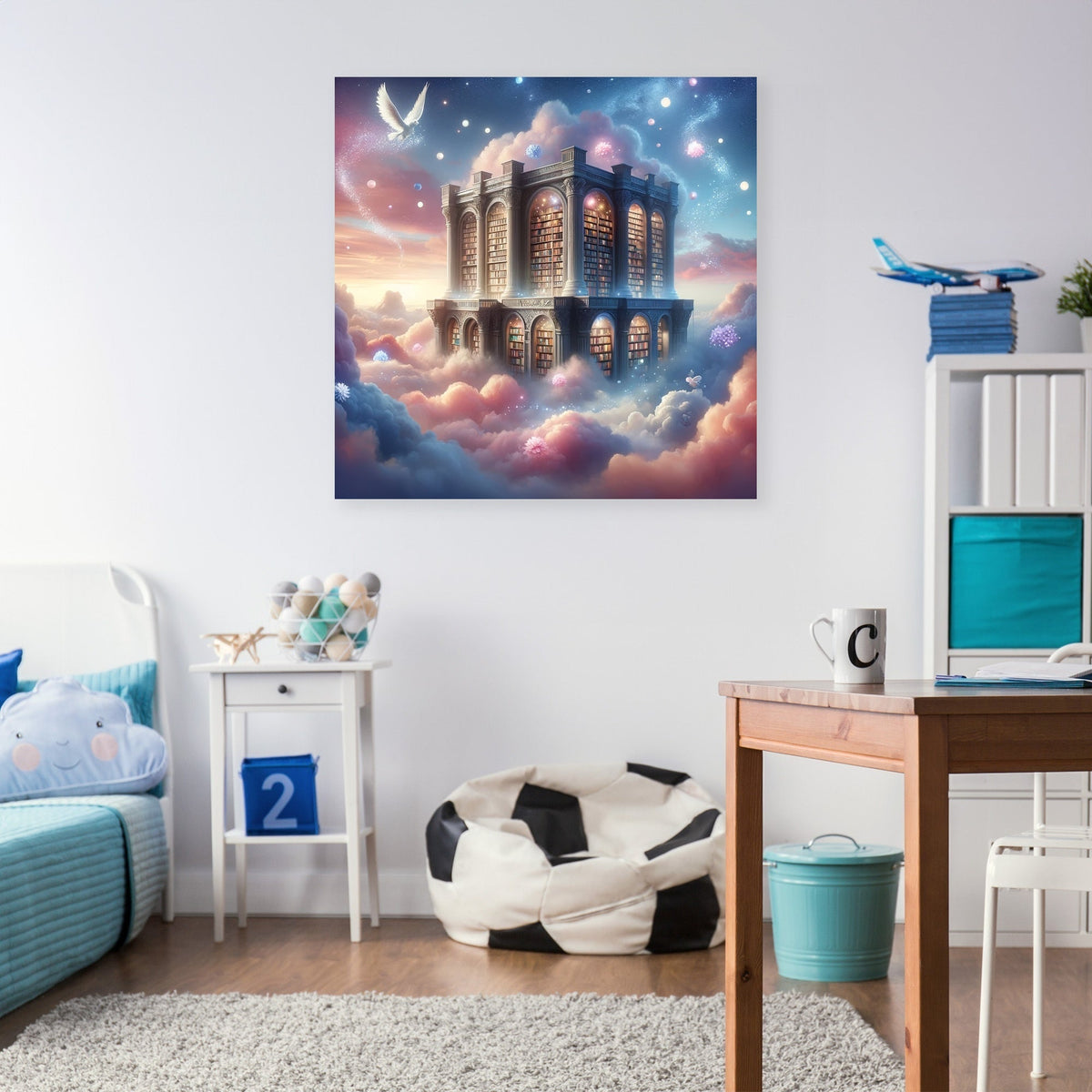 Celestial Library Canvas