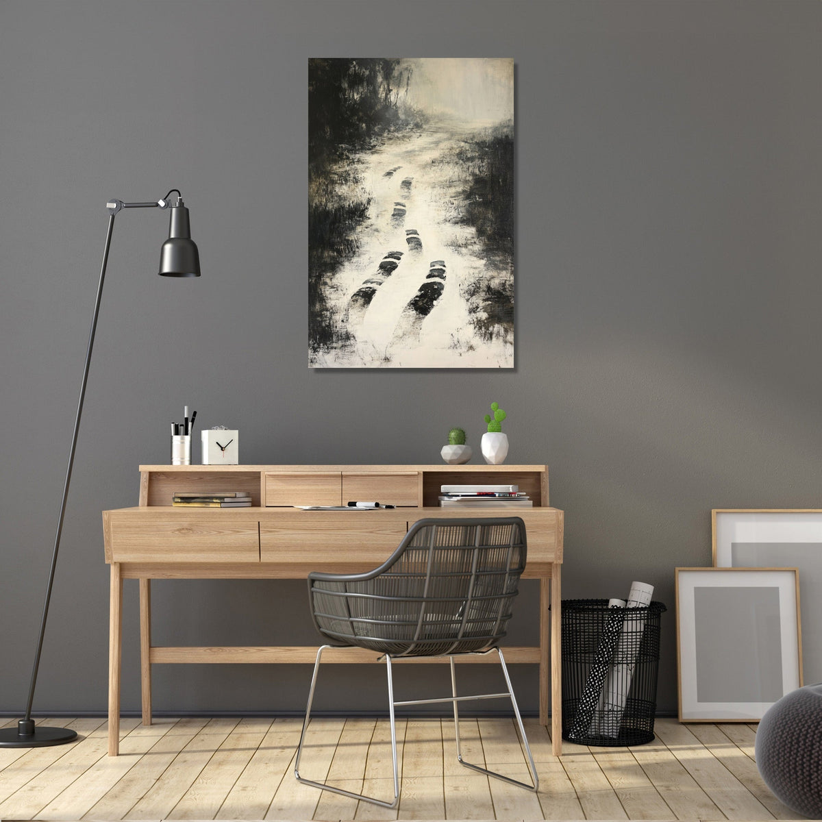 Disappearing Footprints Canvas