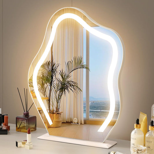 Cloud Vanity Mirror with Lights 45x55cm LED Makeup Mirror FENCHILIN