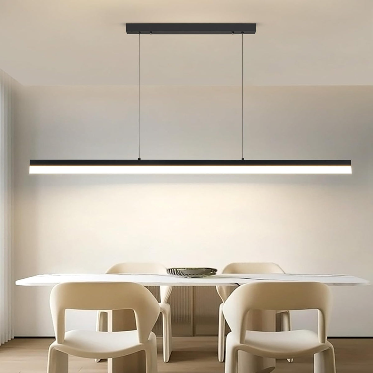 LED Pool Table Light 150cm Dimmable Linear Pendant Adjustable Mikeru