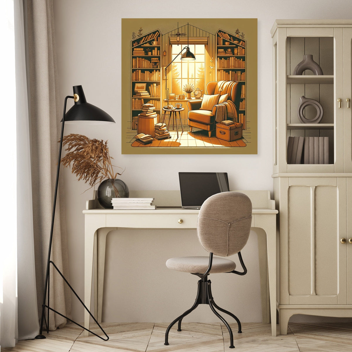 Tranquil Reader's Canvas