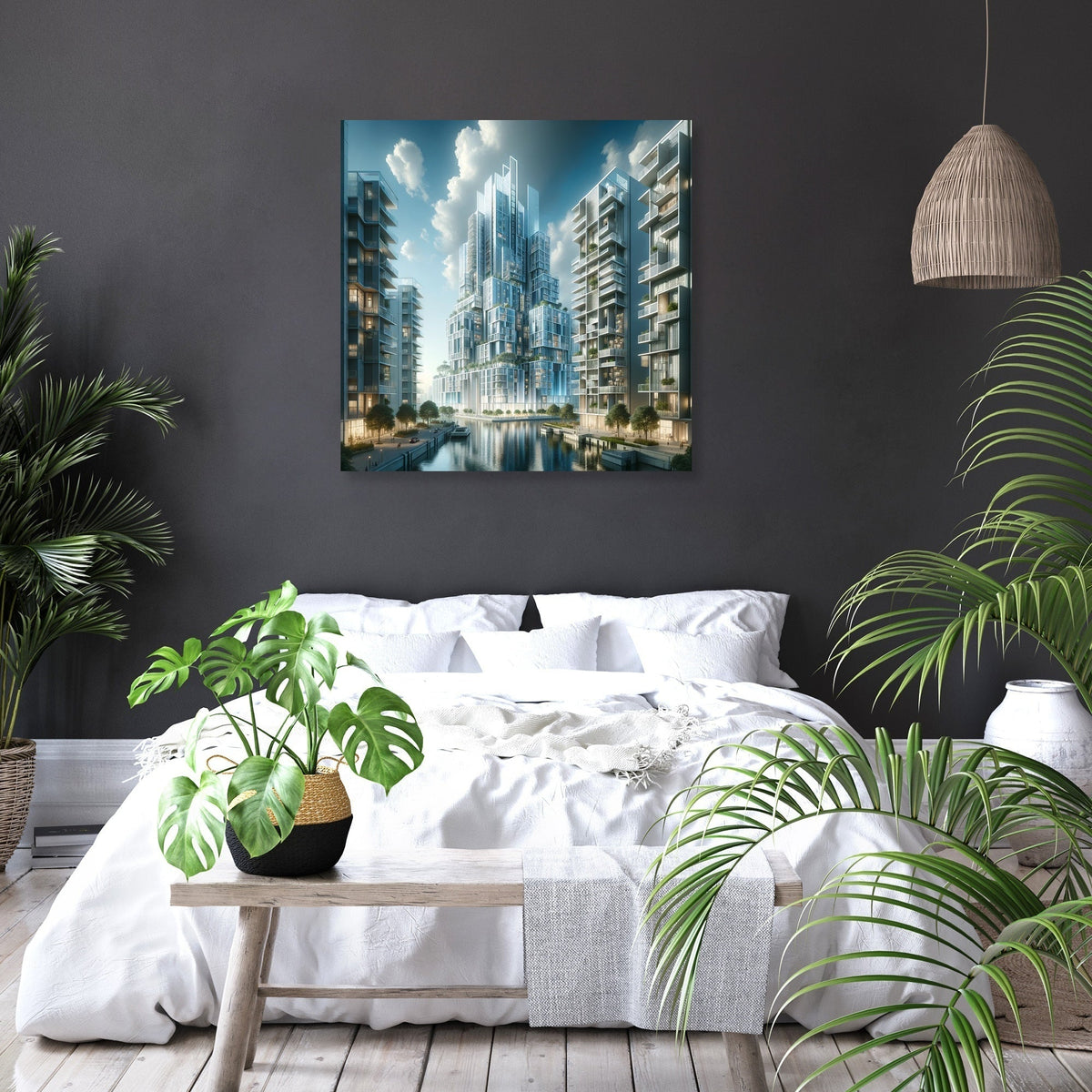 Future Skyline Canvas