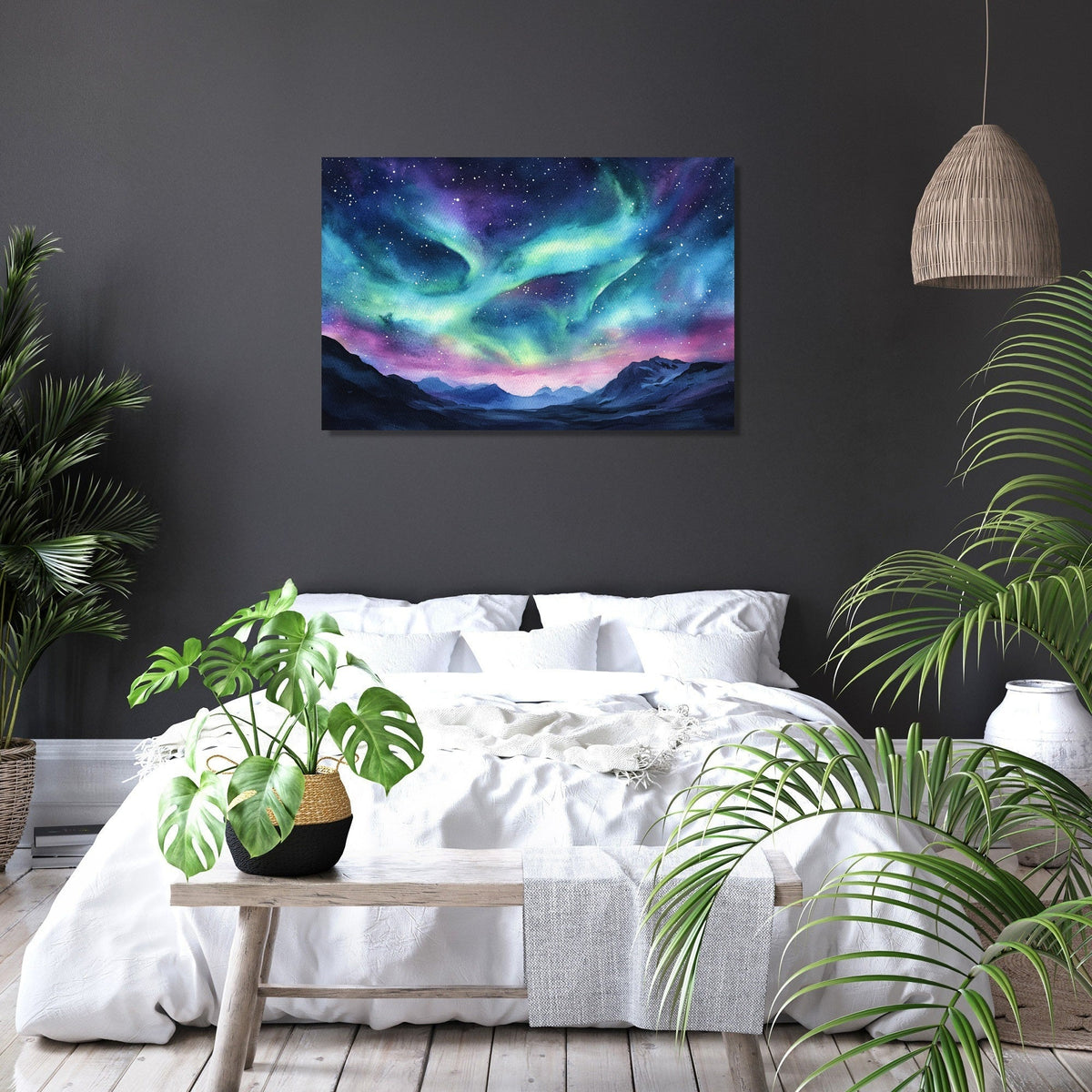 Celestial Night Romance Canvas