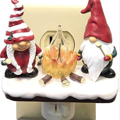 Ghost & Bonfire Night Lamp - Creative Resin Flickering LED Light with 7 Designs