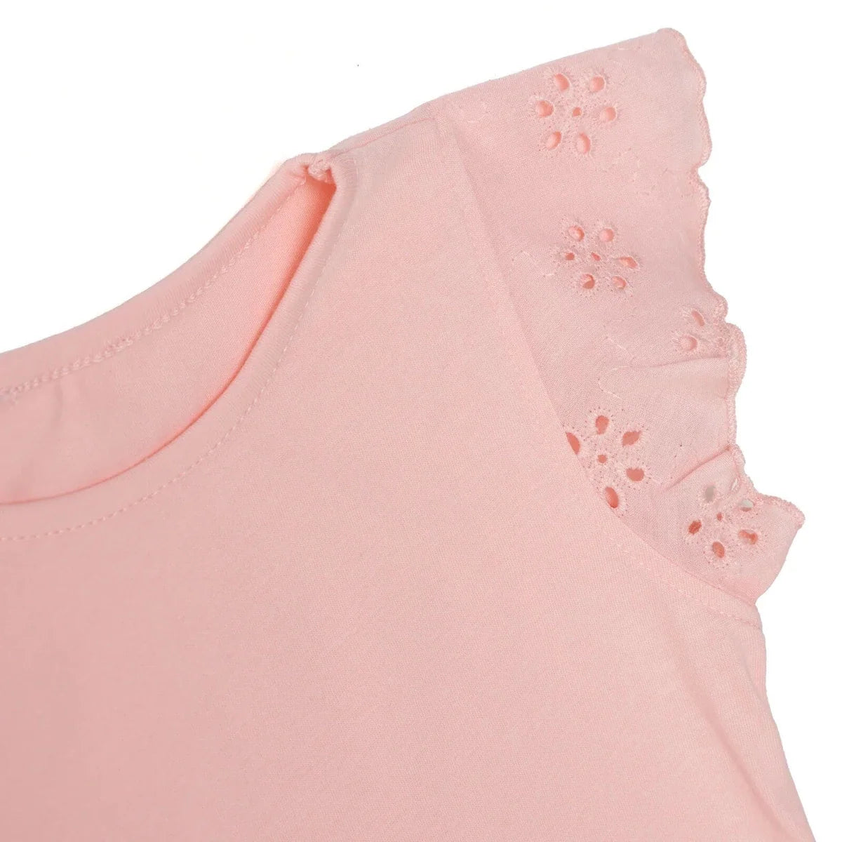 HelloBaby Short Sleeve Jersey Baby Top (3-6 Months to 3-4 Years) - Powder
