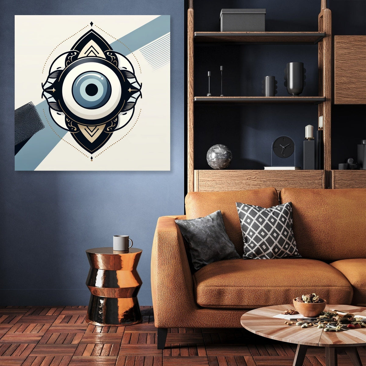 Modern Nazar Protection Canvas