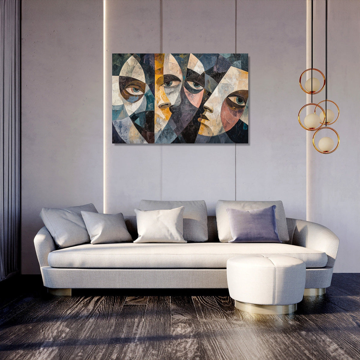 Geometric Chain Canvas