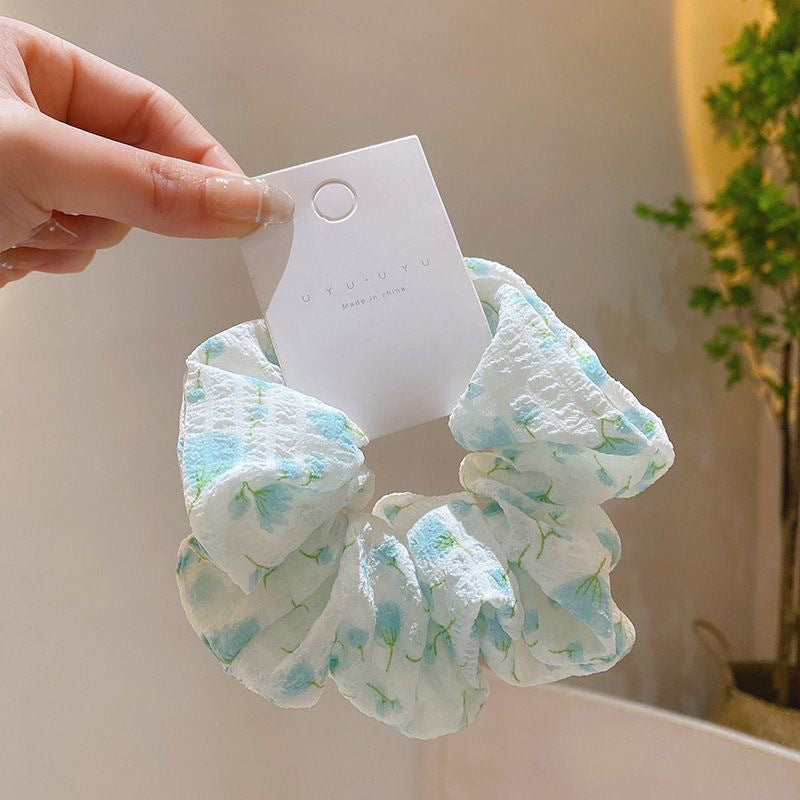 Summer Super Fairy Sweet Lace Large Intestine Hair Ring