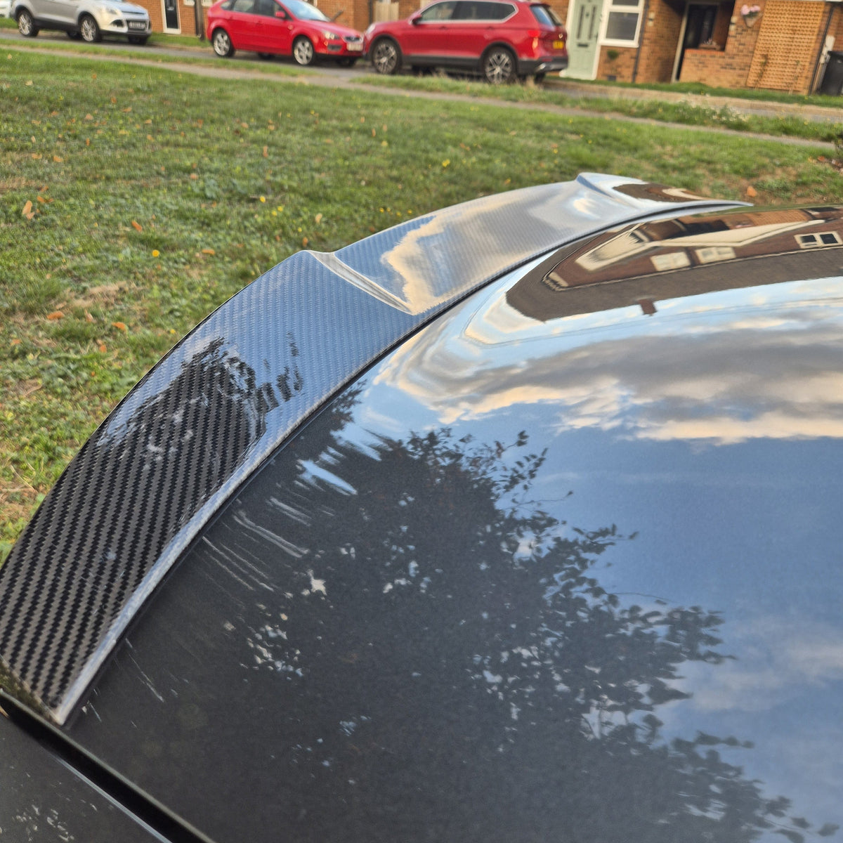 V Style Carbon Fibre Boot Spoiler for Audi A3 S3 RS3 Saloon 13-20