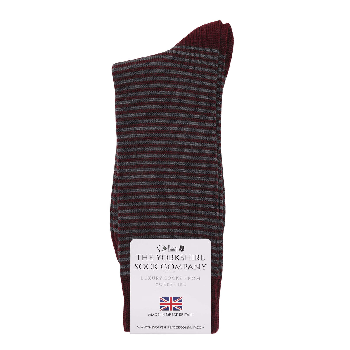 Harewood Fine Stripe Luxury Merino Everyday Socks - 4 Pair Bundle (2)