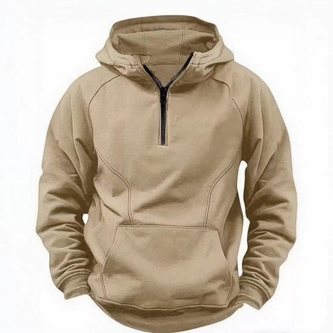 Hooded Retro Solid Color Distressed Sweater Long Sleeve Coat