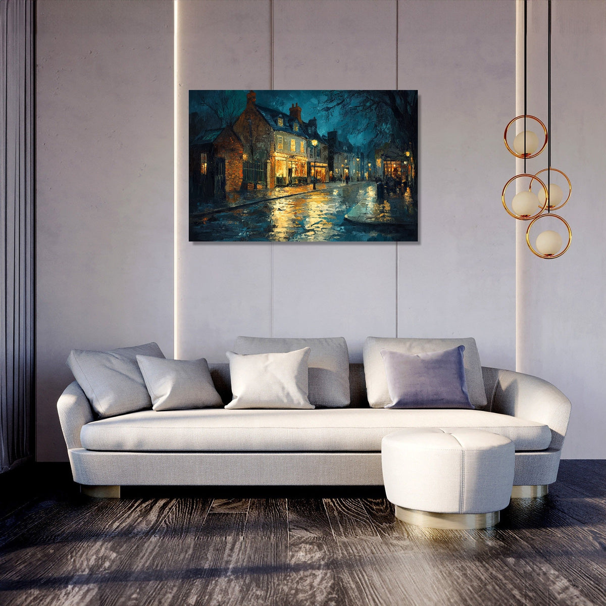 Midnight Elm Hill Canvas