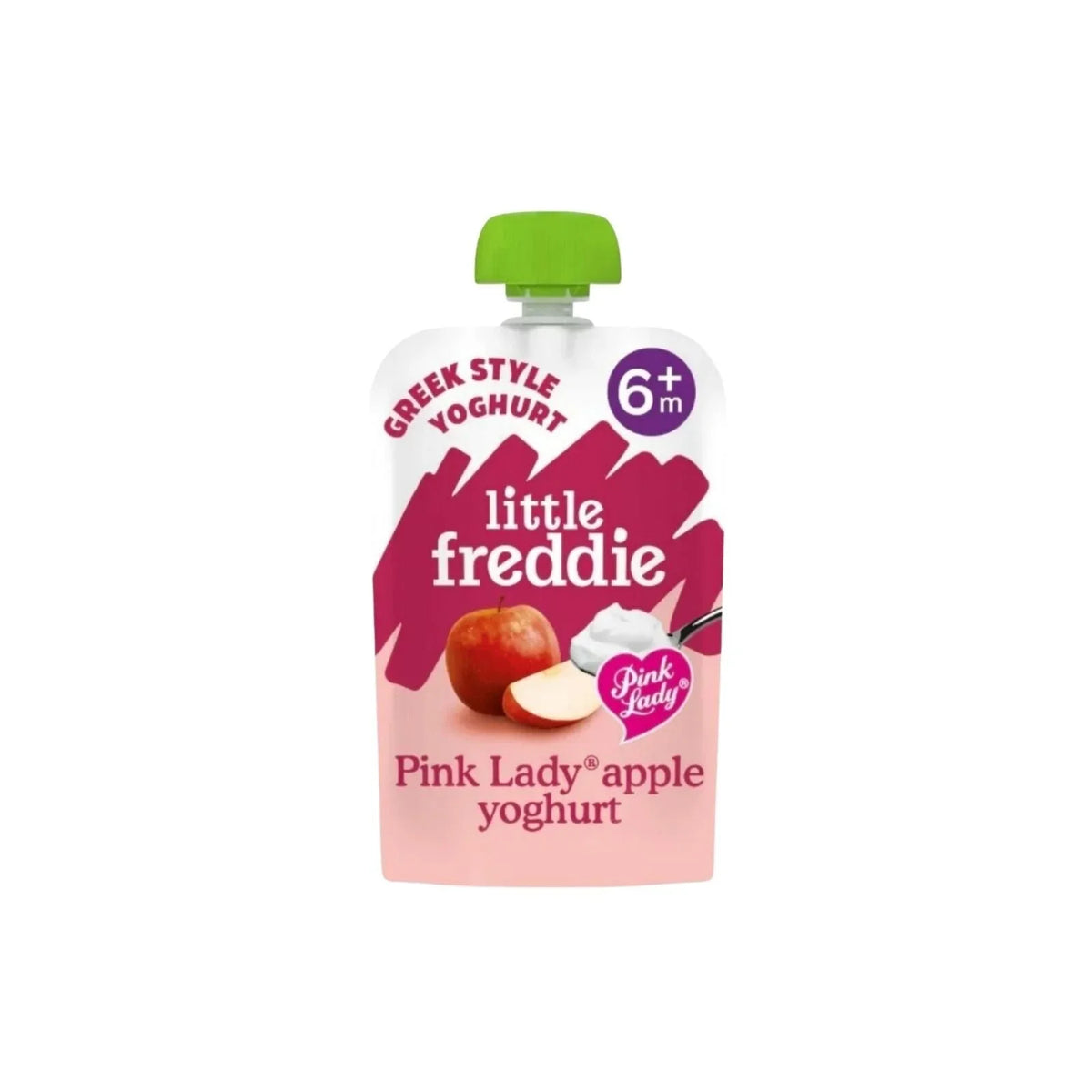 Little Freddie Organic Pink Lady Apple Greek Style Yoghurt Baby Food Pouch 6+ months 100g