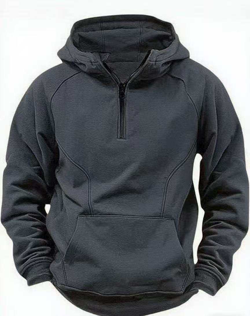 Hooded Retro Solid Color Distressed Sweater Long Sleeve Coat
