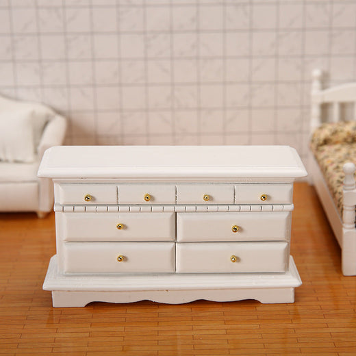 DIY Wooden Doll House Furniture Cabinet Kit - Birch Miniature Model