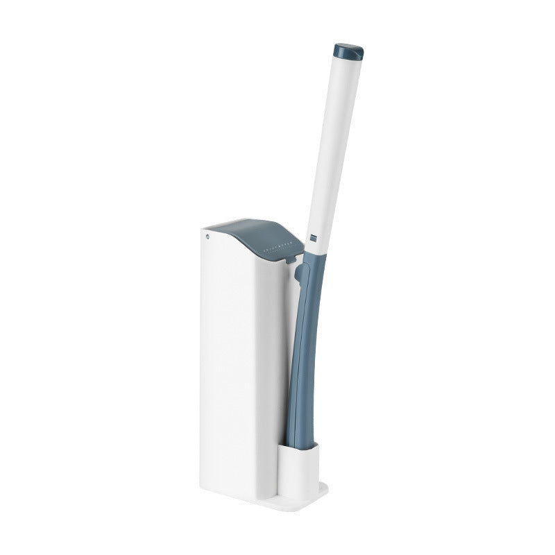 Disposable toilet brush set