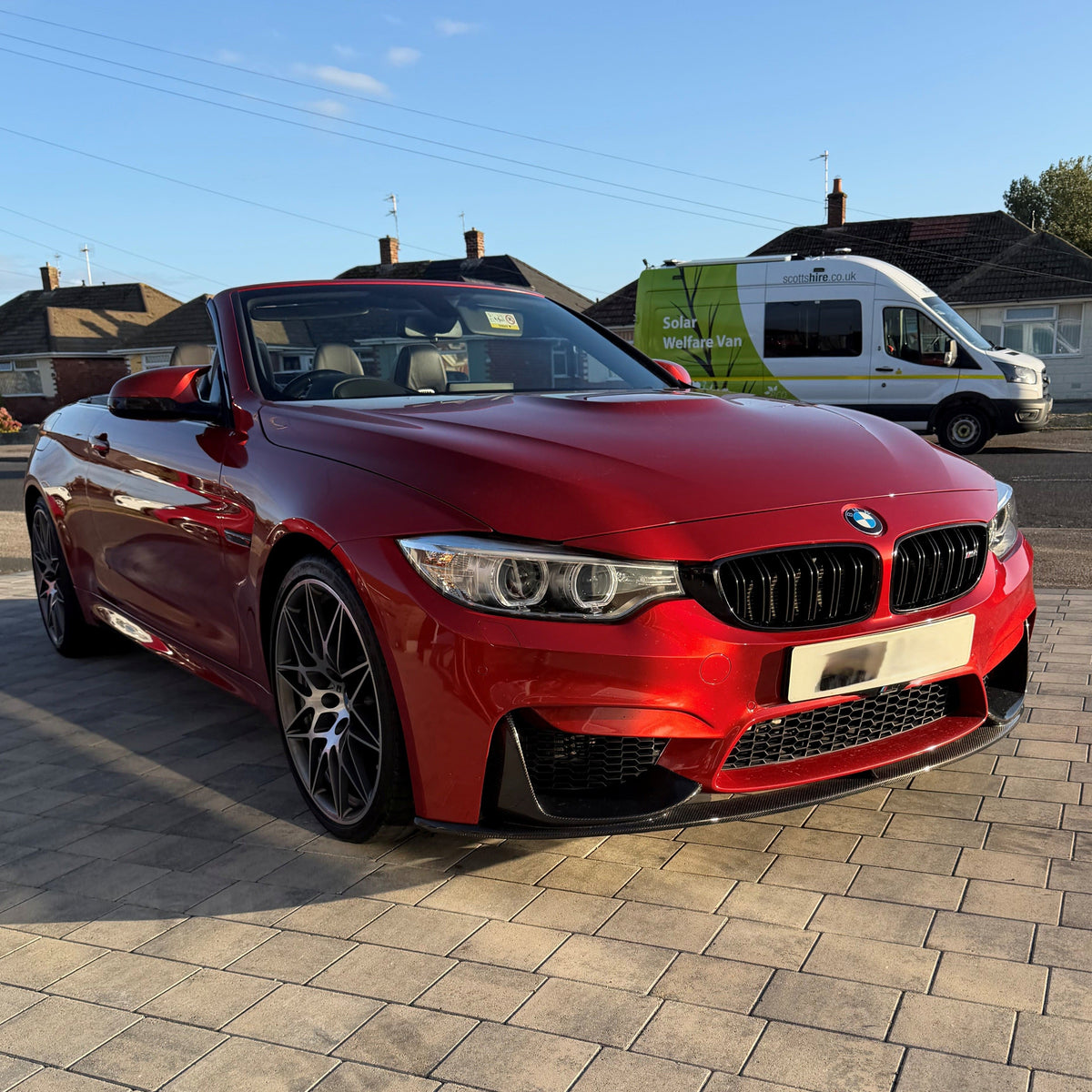 MP Style Carbon Fibre Front Splitter 1 Piece Design for BMW F80 M3 F82 F83 M4 14-20