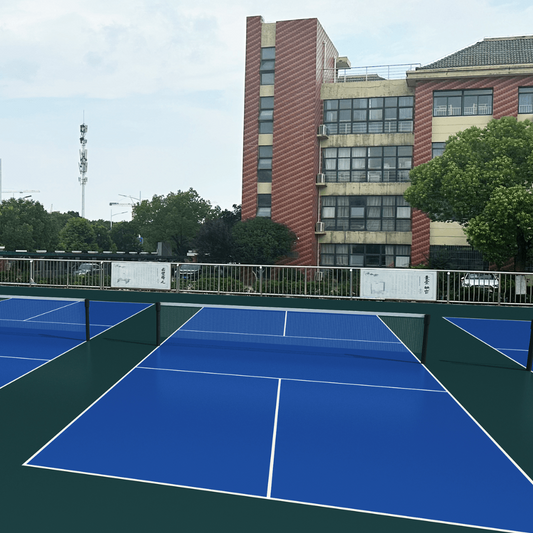 Outdoor Rollout Vinyl Pickleball Court (Laying Accessories Included) 9m x 18m