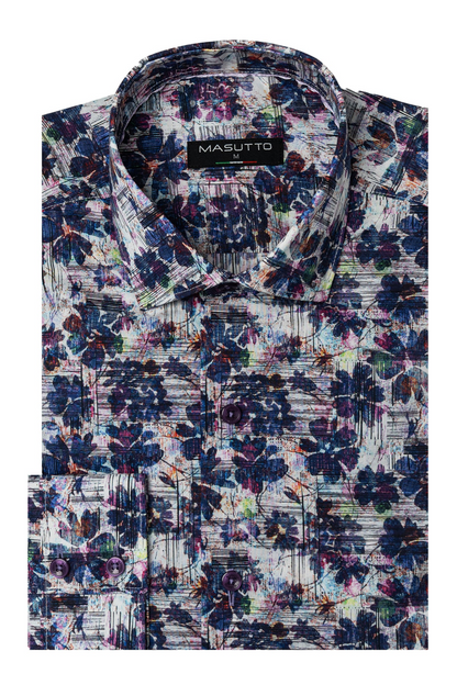 MASUTTO ARMANDO/06 LONG SLEEVE BUTTON DOWN SHIRT
