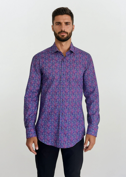 MASUTTO BITTO/92 LONG SLEEVE BUTTON DOWN SHIRT