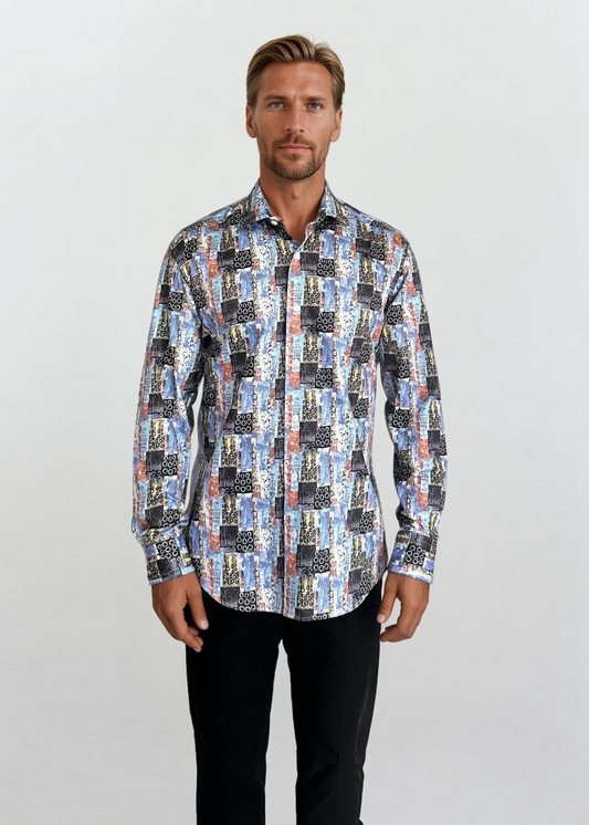 MASUTTO CONCORD/02 LONG SLEEVE BUTTON DOWN SHIRT