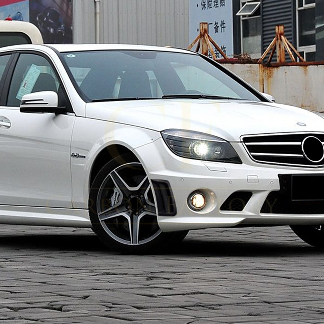 Gloss Black Side Vents for Mercedes Benz W204 C Class AMG 07-10