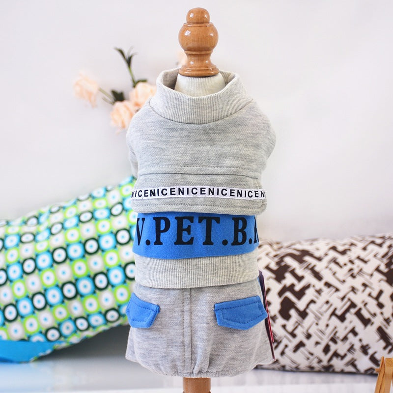 Pet four-legged one-piece clothes