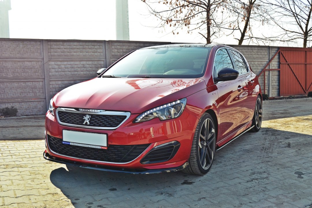 Maxton Design - Aftermarket  FRONT SPLITTER V.2 PEUGEOT 308 II GTI