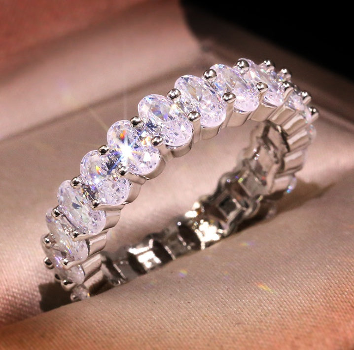 Zircon Oval Ring