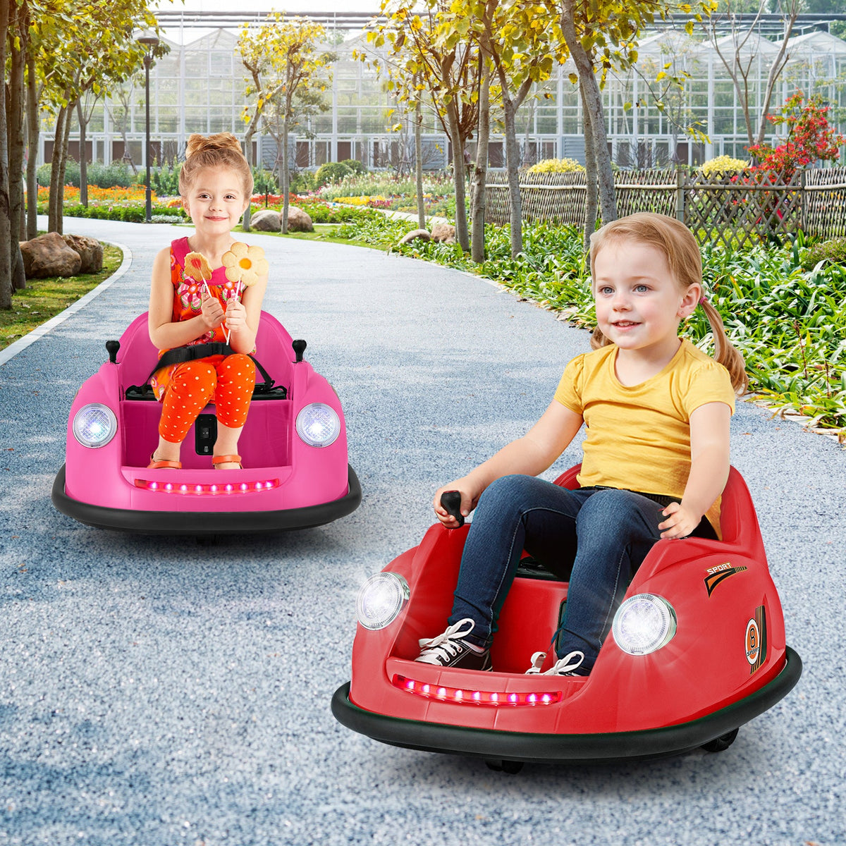 12V Kids Ride on Bumper Car with Remote Control and Music-Navy