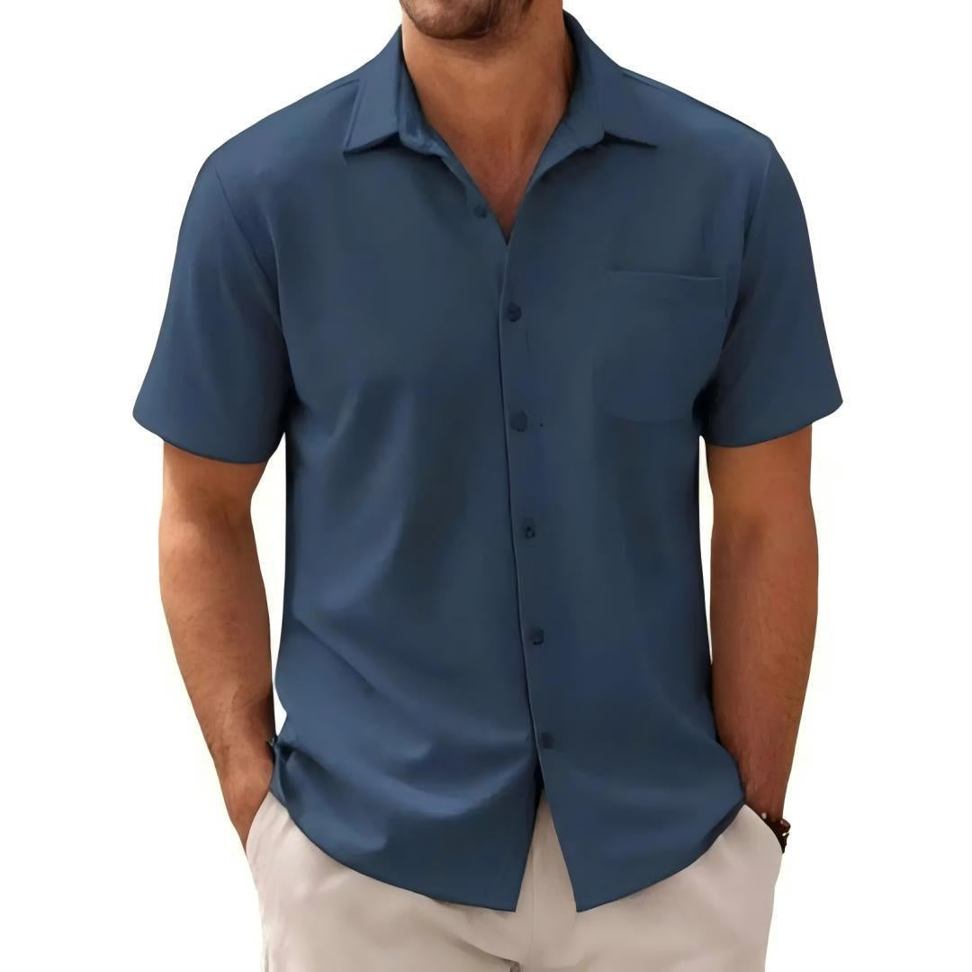 Men's Cardigan Plus Size Short Sleeve