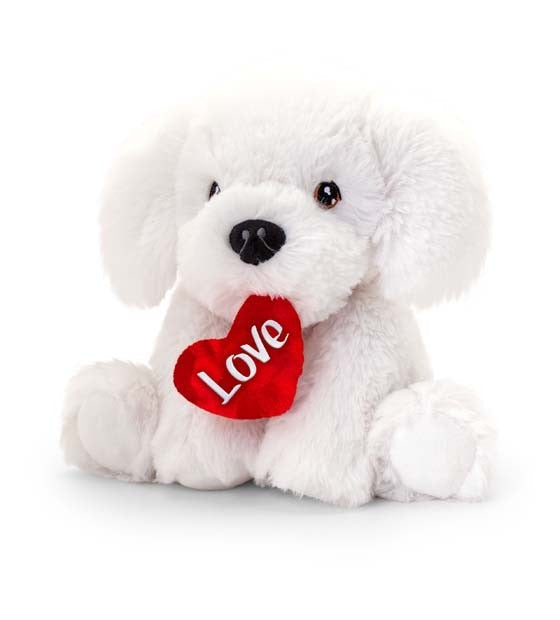 Keeleco Bichon Frise With Heart (30cm)