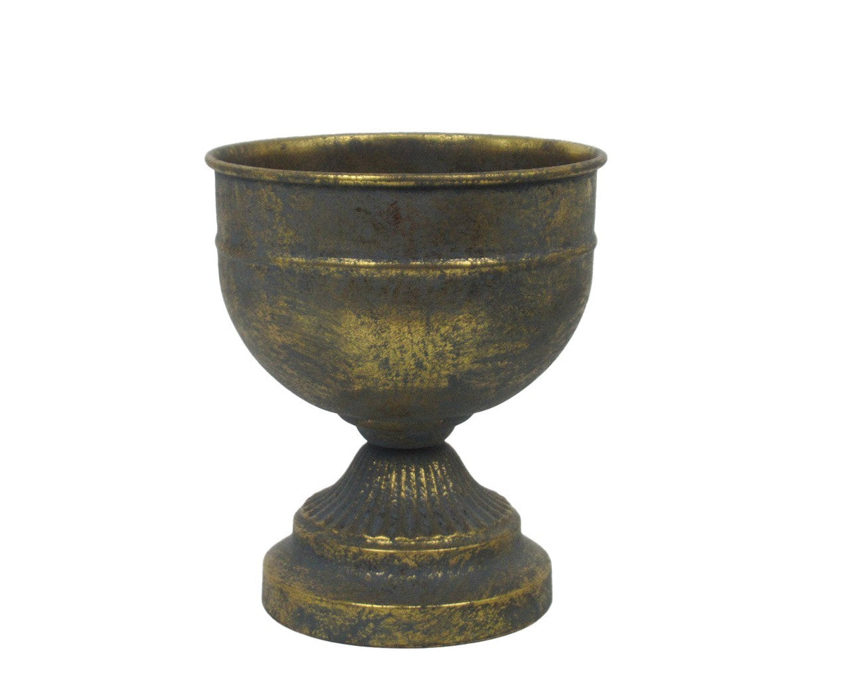 Antique Gold Creation Metal Bowl Planter (19.5cm)