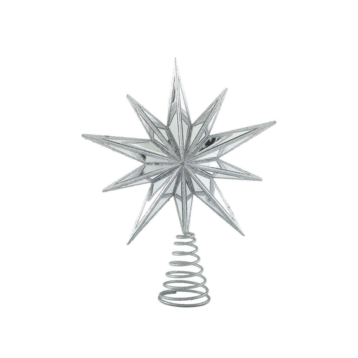 Mirror Star Tree Topper - Silver (30cm)