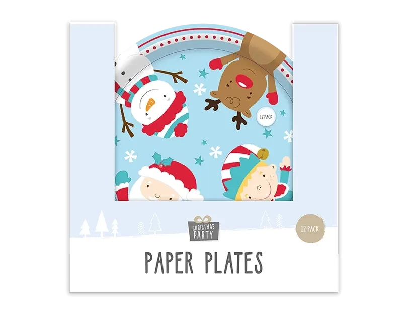 Christmas Paper Plates (12 Pack)