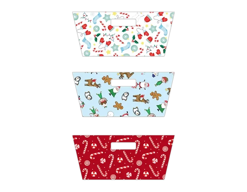 Christmas Rectangle Hamper Tray (30cm)