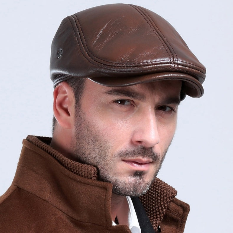 Men's Casual Leather Hats