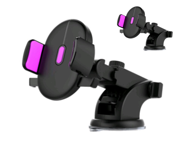 Telescopic Car Phone Holder - Long Rod Dashboard Suction Cup Mount