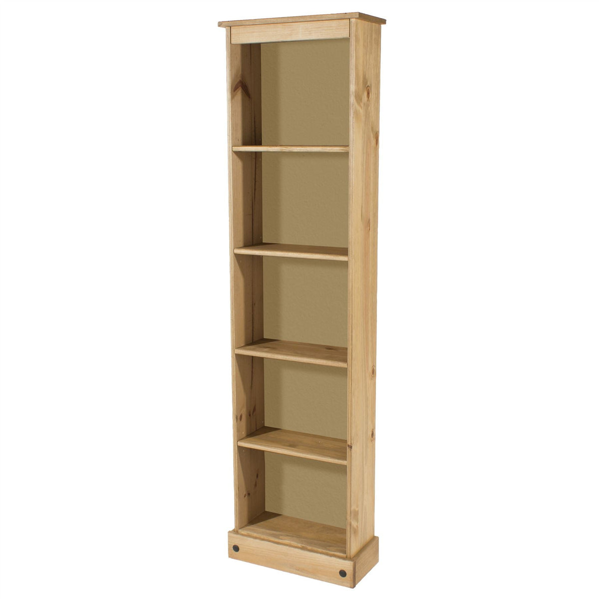 Corona Antique Waxed Pine Tall Narrow Bookcase