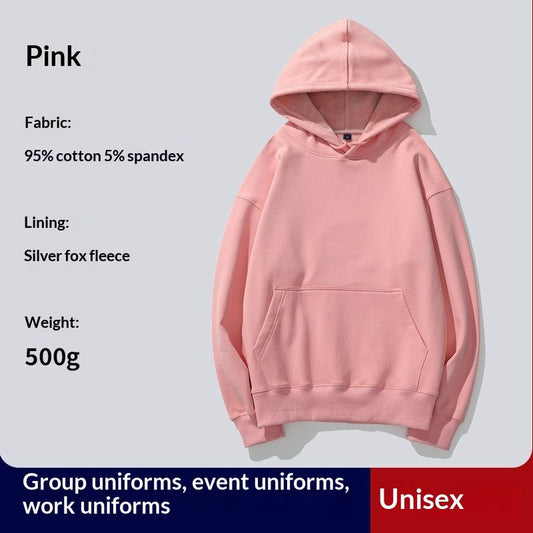 Hooded Hoodie Custom PrintedFor Women With Thickened Velvet