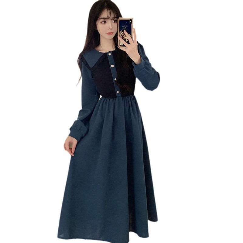 Women's Long-sleeve Figure-flattering Maxi Dress