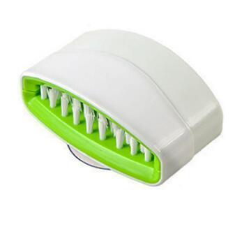 Suction Cup Kitchen Cleaning Brush - Cutlery, Chopsticks, Fruit and Veg Brush