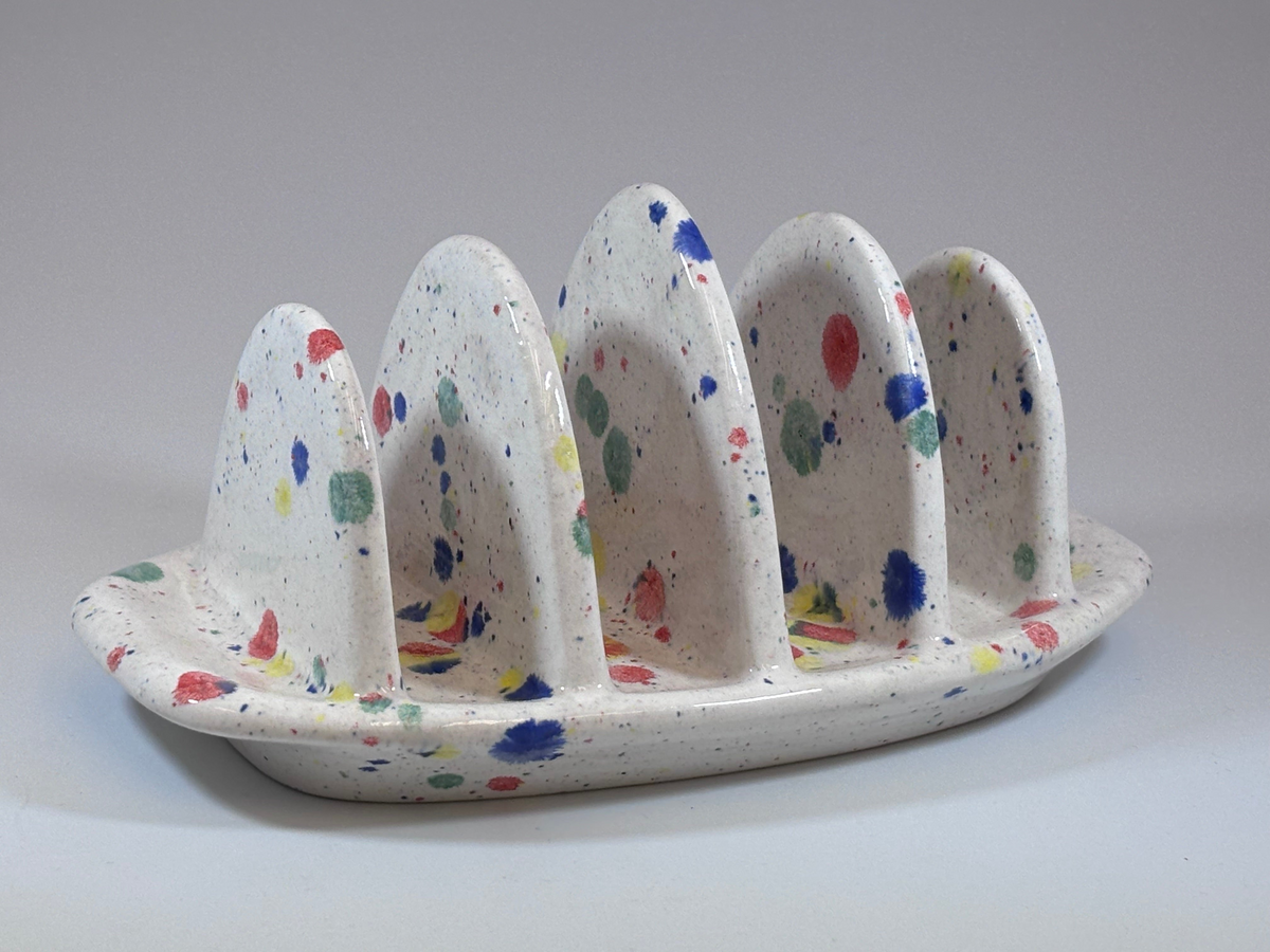 Toast Rack with Celebration Glaze