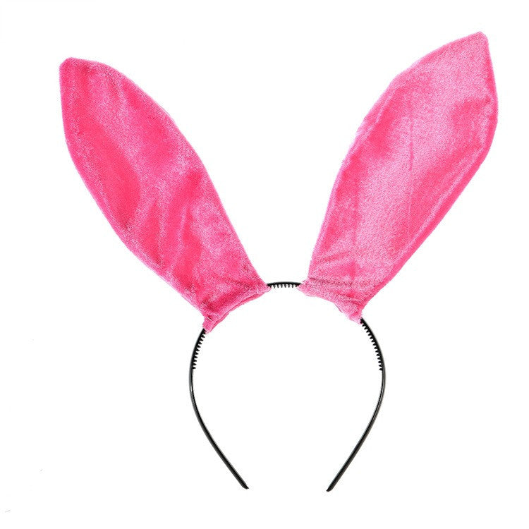 Velvet Rabbit Ears Headband - Christmas and Halloween Hair Accessory