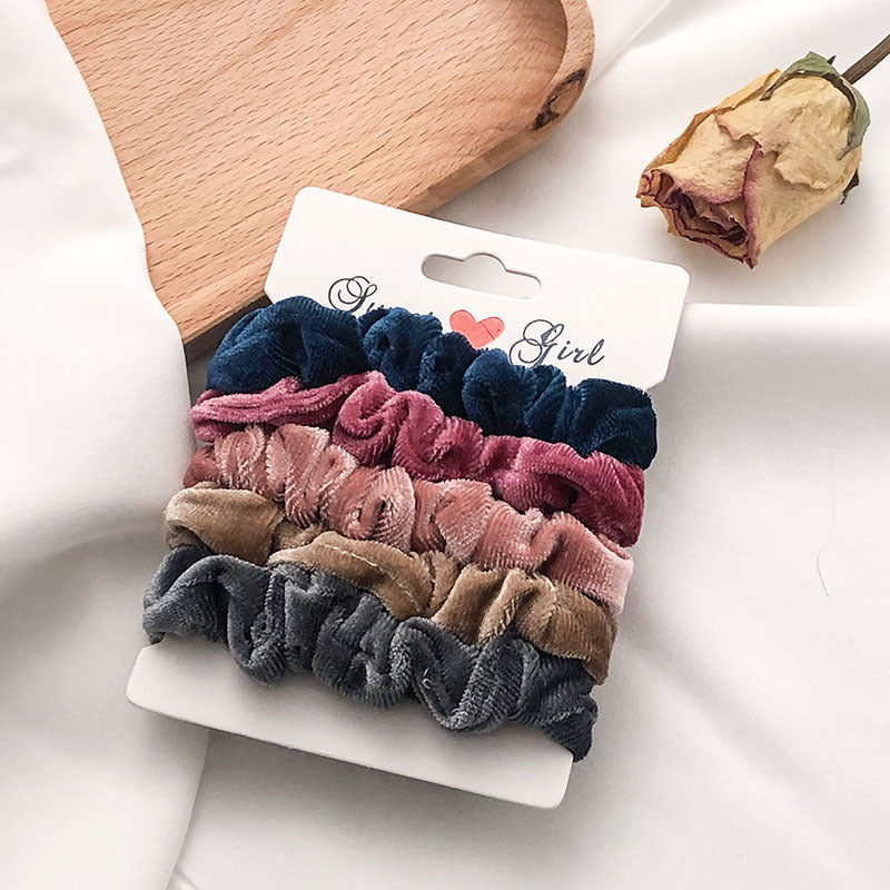 Colourful Fabric Hair Scrunchie