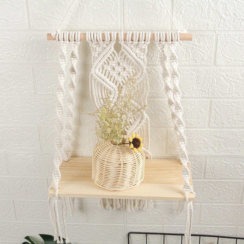 Hand-Woven Tapestry Cotton Rope Wall Hanging