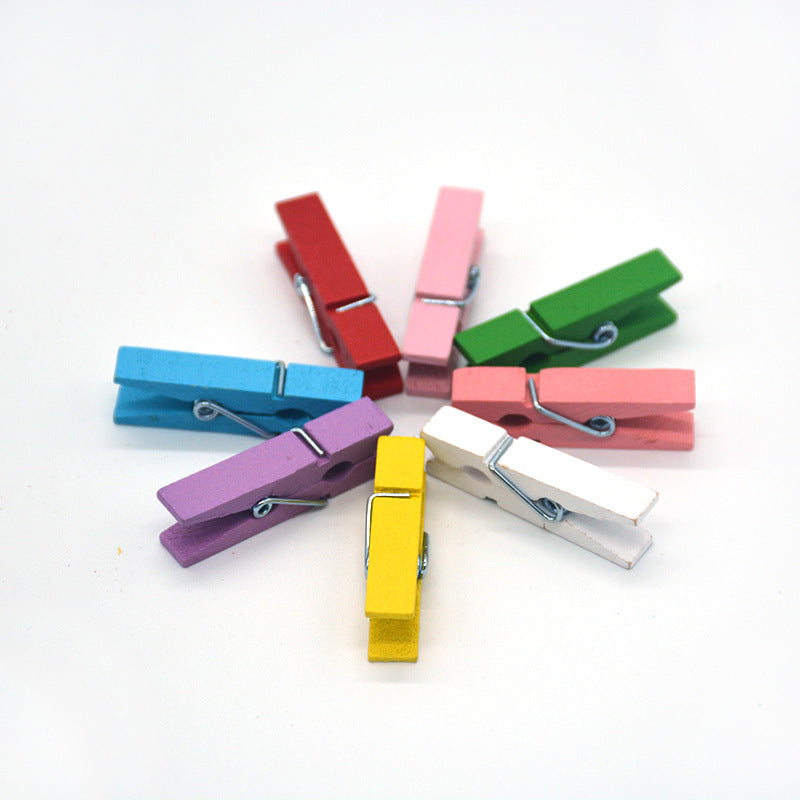 Mini Photo Photo Wooden Clip
